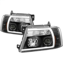 画像をギャラリービューアに読み込む, Spyder 04-08 Ford F-150 Projector Headlights - Light Bar DRL - Black PRO-YD-FF15004V2-LB-BK