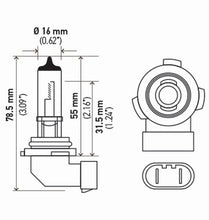 画像をギャラリービューアに読み込む, Hella Bulb H10/9145 12V 45W Py20D T4 (2)