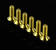 画像をギャラリービューアに読み込む, NRG Titanium Steering Wheel Screw Upgrade Kit (Conical) - Chrome Gold