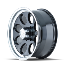 画像をギャラリービューアに読み込む, ION Type 171 16x10 / 8x170 BP / -38mm Offset / 130.8mm Hub Black/Machined Wheel