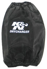 画像をギャラリービューアに読み込む, K&amp;N Round Tapered Drycharger Air Filter Wrap-Black 7.5in Base ID x 4.5in Top ID x 9in H