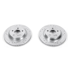 画像をギャラリービューアに読み込む, Power Stop 99-03 Mercedes-Benz CL500 Rear Evolution Drilled &amp; Slotted Rotors - Pair