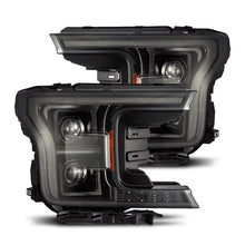 画像をギャラリービューアに読み込む, AlphaRex 18-20 Ford F150 PRO-Series Headlight Alpha Black w/ Seq Signal &amp; DRL