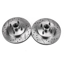 画像をギャラリービューアに読み込む, Power Stop 87-93 Ford Mustang Front Evolution Drilled &amp; Slotted Rotors - Pair