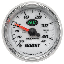 画像をギャラリービューアに読み込む, Autometer 52mm Mechanical 30 In Hg-Vac/45 PSI Vacuum / Boost Gauge