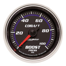 画像をギャラリービューアに読み込む, Autometer Cobalt 52mm 0-100psi Mechanical Boost Gauge