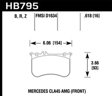 画像をギャラリービューアに読み込む, Hawk 14-17 Mercedes-Benz CLA 45 AMG/15-17 Mercedes-Benz GLA 45 AMG HPS 5.0 Front Brake Pads