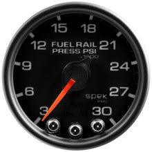 画像をギャラリービューアに読み込む, Autometer Spek-Pro Gauge Rail Press 2 1/16in 30Kpsi Stepper Motor W/Peak &amp; Warn Blk/Blk