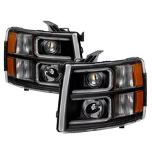 画像をギャラリービューアに読み込む, xTune Chevy Silverado 1500/2500/3500 07-13 Projector Headlights Black PRO-JH-CS07-LED-BK