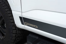画像をギャラリービューアに読み込む, Putco 2021 Ford F-150 Reg Cab 6.5ft Short Box Ford Licensed Blk Platinum Rocker Panels (4.25in 10pc)