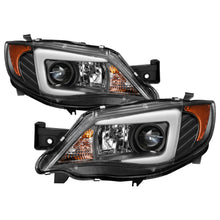 画像をギャラリービューアに読み込む, Spyder Subaru WRX 08-09 Projector Headlights - Halogen Model Only - Black PRO-YD-SWRX08-LBDRL-BK