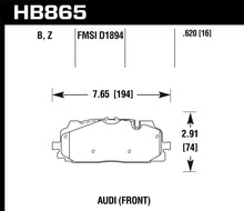 画像をギャラリービューアに読み込む, Hawk 18-19 Audi S5 Performance Ceramic Street Front Brake Pads