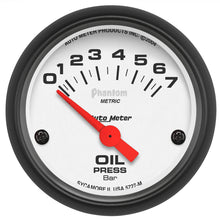 画像をギャラリービューアに読み込む, Autometer Phantom 2-1/16in 0-7 BAR Electric Oil Pressure Gauge