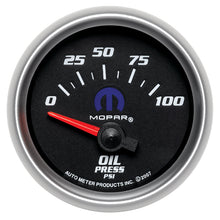 画像をギャラリービューアに読み込む, Autometer Mopar 52.4mm SSE 0-100 PSI Oil Pressure Gauge