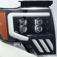 画像をギャラリービューアに読み込む, AlphaRex 09-14 Ford F-150 NOVA LED Proj Headlights Plank Style Gloss Black w/Activ Light/Seq Signal