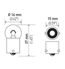 画像をギャラリービューアに読み込む, Hella Bulb 53 12V 2W 1CP BA9s G3.5