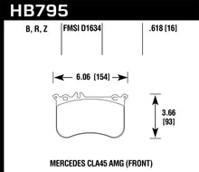 画像をギャラリービューアに読み込む, Hawk 14-17 Mercedes-Benz CLA 45 AMG/15-17 Mercedes-Benz GLA 45 AMG HPS 5.0 Front Brake Pads