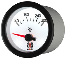 画像をギャラリービューアに読み込む, Autometer Stack 52mm 140-300 Deg F 1/8in NPTF Electric Oil Temp Gauge - White