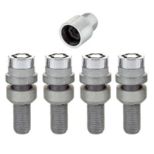 画像をギャラリービューアに読み込む, McGard Wheel Lock Bolt Set - 4pk. (Radius Seat) M14X1.5 / 17mm Hex / 28.2mm Shank Length - Chrome