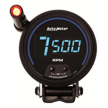 画像をギャラリービューアに読み込む, AutoMeter Gauge Tach 3-3/4in. 10K RPM Pedestal W/ Quick-Lite Digital Blk W/ Blue Led
