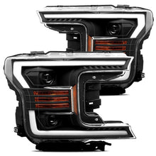 画像をギャラリービューアに読み込む, AlphaRex 18-19 Ford F-150 PRO-Series Proj Headlights Plank Style Matte Blk w/Activ Light/Seq Signal