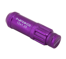 画像をギャラリービューアに読み込む, NRG 700 Series M12 X 1.25 Steel Lug Nut w/Dust Cap Cover Set 21 Pc w/Locks &amp; Lock Socket - Purple