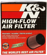 画像をギャラリービューアに読み込む, K&amp;N Round Tapered Universal Air Filter 4in Flange ID x 5.375 Base OD x 4in Top OD x 6.5in H