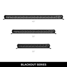 画像をギャラリービューアに読み込む, Go Rhino Xplor Blackout Series Dbl Row LED Light Bar (Side/Track Mount) 32in. - Blk