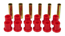 画像をギャラリービューアに読み込む, Prothane 73-79 Ford F100/150 4wd Rear Spring &amp; Shackle Bushings - Red