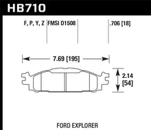 画像をギャラリービューアに読み込む, Hawk 11-19 Ford Explorer / Taurus HPS 5.0 Front Brake Pads