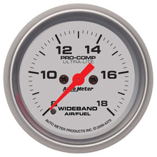 画像をギャラリービューアに読み込む, Autometer Ultra-Lite 52mm Wideband Air/Fuel Gauge Analog Stepper Motor