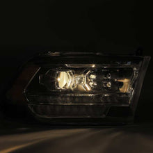 画像をギャラリービューアに読み込む, AlphaRex 09-18 Dodge Ram 2500 LUXX LED Proj Headlights Plank Style Black w/Activ Light/DRL