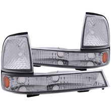 画像をギャラリービューアに読み込む, ANZO 1998-2000 Ford Ranger Euro Parking Lights Chrome w/ Amber Reflector