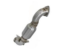画像をギャラリービューアに読み込む, aFe 09-13 MINI Cooper S (R56) L4 1.6L (t) Twisted Steel Down Pipe 2-1/2in 304 Stainless Steel w/ Cat
