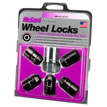 画像をギャラリービューアに読み込む, McGard Wheel Lock Nut Set - 5pk. (Cone Seat) 1/2-20 / 3/4 &amp;13/16 Dual Hex / 1.46in. Length - Black