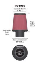 画像をギャラリービューアに読み込む, K&amp;N Universal Chrome Filter 1 3/8 inch FLG / 2 1/2 inch Base / 2 inch Top / 2 1/4 inch Height