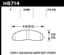 画像をギャラリービューアに読み込む, Hawk 2015 Ford F-250/350/450 Super Duty Front Brake Pads