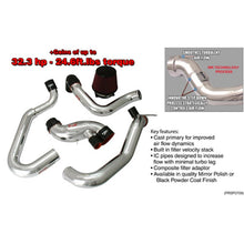 画像をギャラリービューアに読み込む, Injen 03-06 Evo 8/9/MR Cast Aluminum Intake System w/ Full Intercooler Piping Black Short Ram Intake