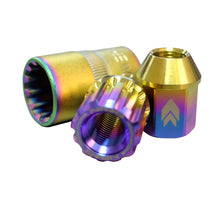 画像をギャラリービューアに読み込む, NRG 200 Series M12 X 1.5 Titanium Lug Nut Set - 21 Pc w/Lock Key Socket - Neochrome