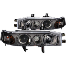 画像をギャラリービューアに読み込む, ANZO 1990-1993 Honda Accord Projector Headlights w/ Halo Black 1pc