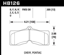 画像をギャラリービューアに読み込む, Hawk 78-82 Chevy Corvette HT-10 Performance Front Brake Pads