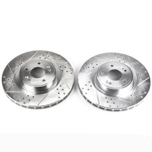 画像をギャラリービューアに読み込む, Power Stop 10-16 Hyundai Genesis Coupe Front Evolution Drilled &amp; Slotted Rotors - Pair