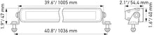 画像をギャラリービューアに読み込む, Hella Universal Black Magic 40in Thin Light Bar - Driving Beam