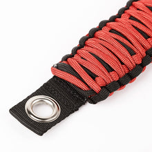 画像をギャラリービューアに読み込む, Rugged Ridge Paracord A-Pillar Grab Handle Red 07-18 Jeep Wrangler JK