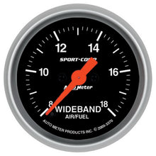 画像をギャラリービューアに読み込む, Autometer Sport-Comp 52mm Full Sweep Electronic Analog Wideband Air/Fuel Ratio Gauge