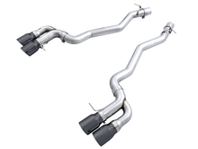 画像をギャラリービューアに読み込む, AWE Tuning 18-19 BMW F90 M5 Track Edition Axle-Back Exhaust- Black Diamond Tips