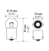 画像をギャラリービューアに読み込む, Hella Bulb 5008 12V 10W Ba15S B6 (2)