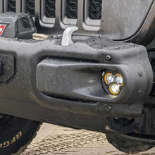 画像をギャラリービューアに読み込む, KC HiLiTES FLEX ERA 3 Dual Mode SAE Fog Light - Single Light Master Kit (w/Clear + Yellow Lens)