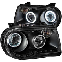 画像をギャラリービューアに読み込む, ANZO 2005-2010 Chrysler 300C Projector Headlights w/ Halo Black (CCFL) G2