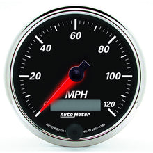 画像をギャラリービューアに読み込む, Autometer Designer Black II 3 3/8in 120 MPH In-Dash Speedo w/ LCD ODO